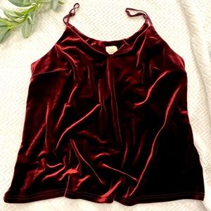 Crushed velvet cami